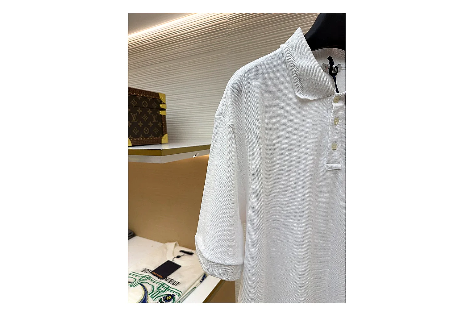 find list Other Silk Cotton Polo White Polo Shirt product image thumbnail 4