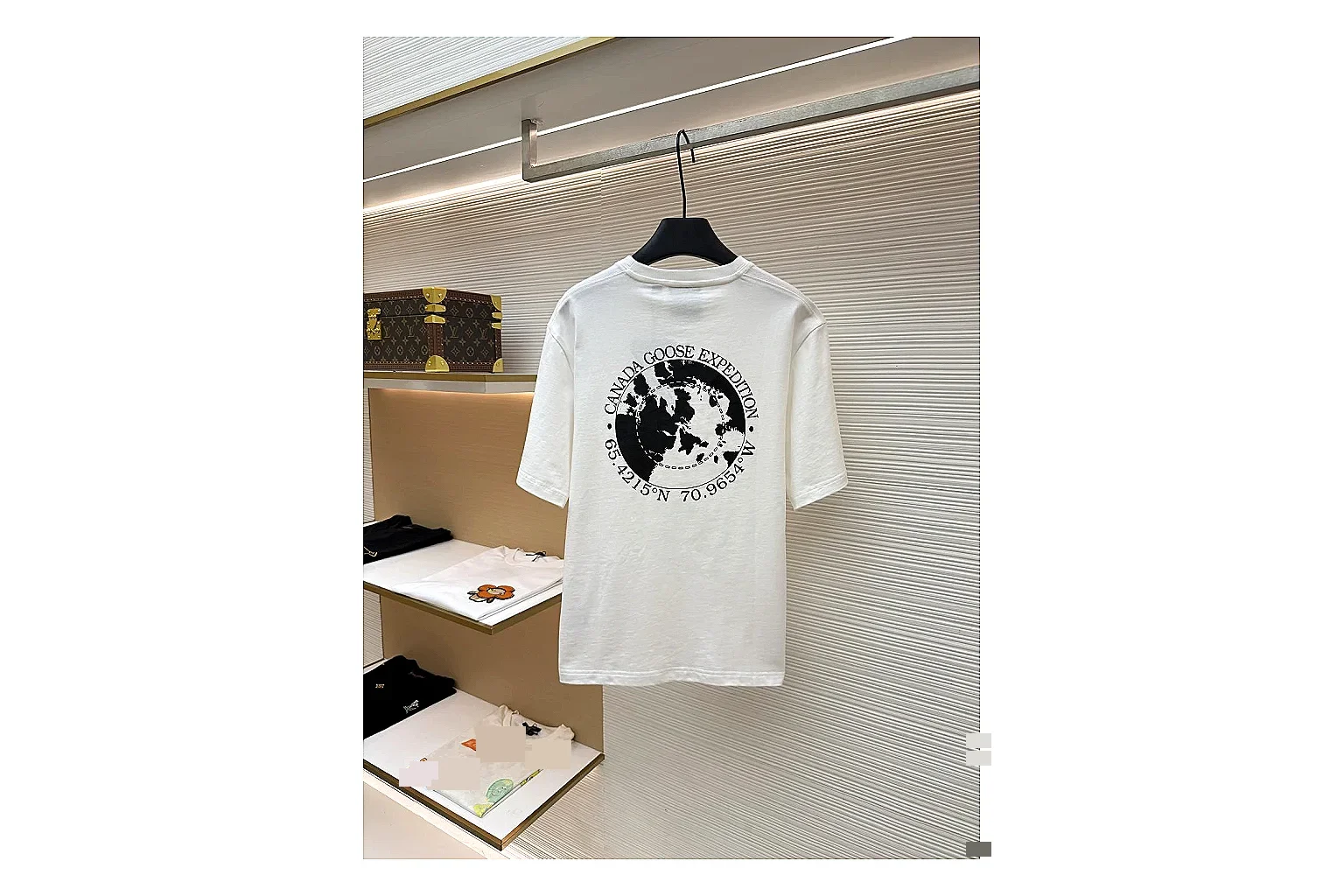 find list Moncler Goose Logo Tee White Black T-shirt product image
