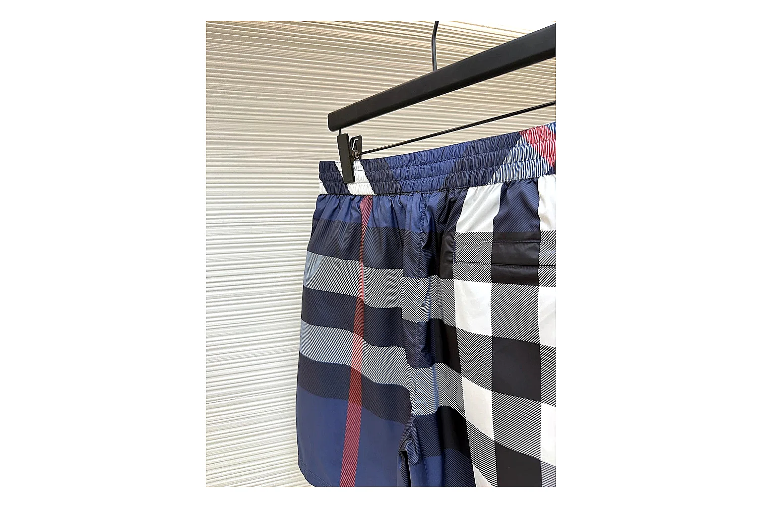 find list Burberry Check Swim Shorts Navy Blue Shorts product image thumbnail 5