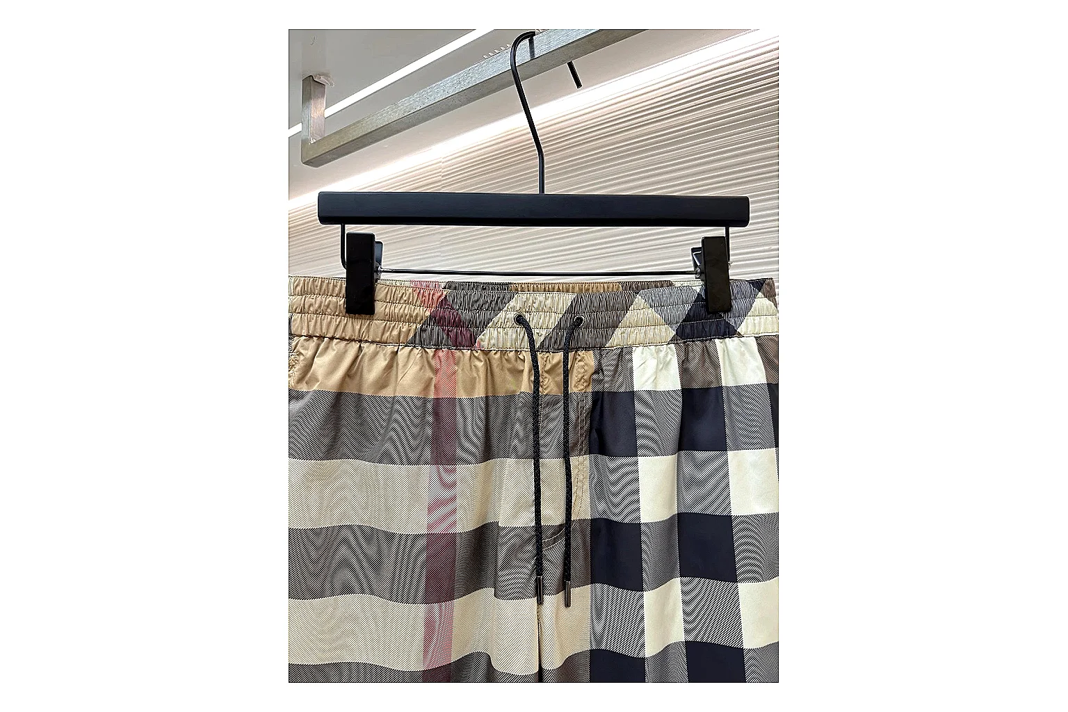 find list Burberry Check Swim Shorts Tan Navy Shorts product image thumbnail 2