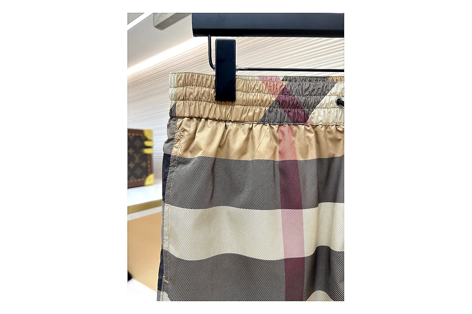 find list Burberry Check Swim Shorts Tan Navy Shorts product image thumbnail 4