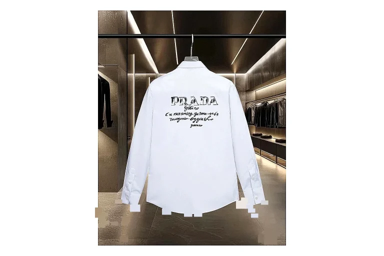 find list Prada Logo Shirt White Black Shirt product image