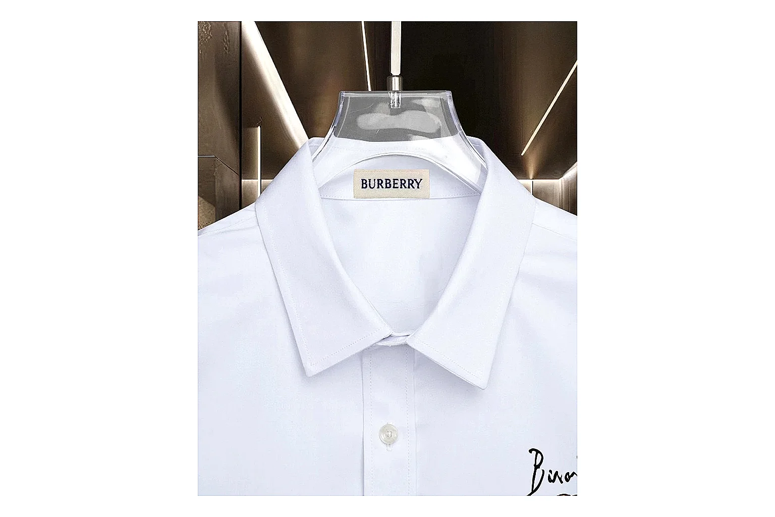 find list Burberry Embroidered Logo Shirt White Multicolor Shirt product image thumbnail 3