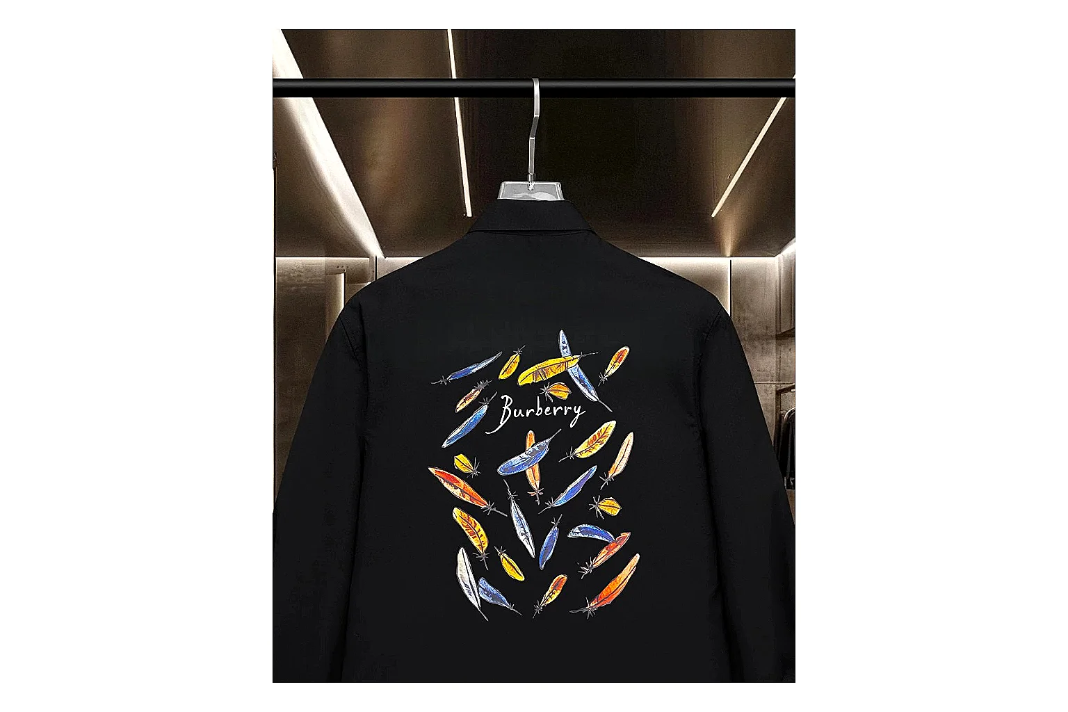 find list Burberry Embroidered Logo Shirt Black Multicolor Shirt product image thumbnail 4