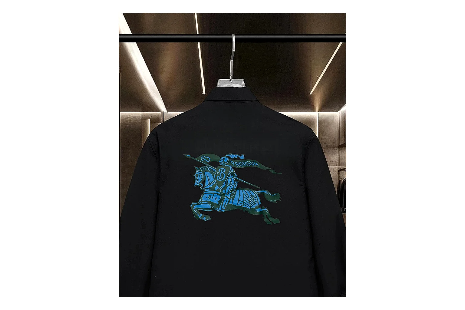 find list Burberry Logo Oxford Shirt Black Blue Shirt product image thumbnail 4