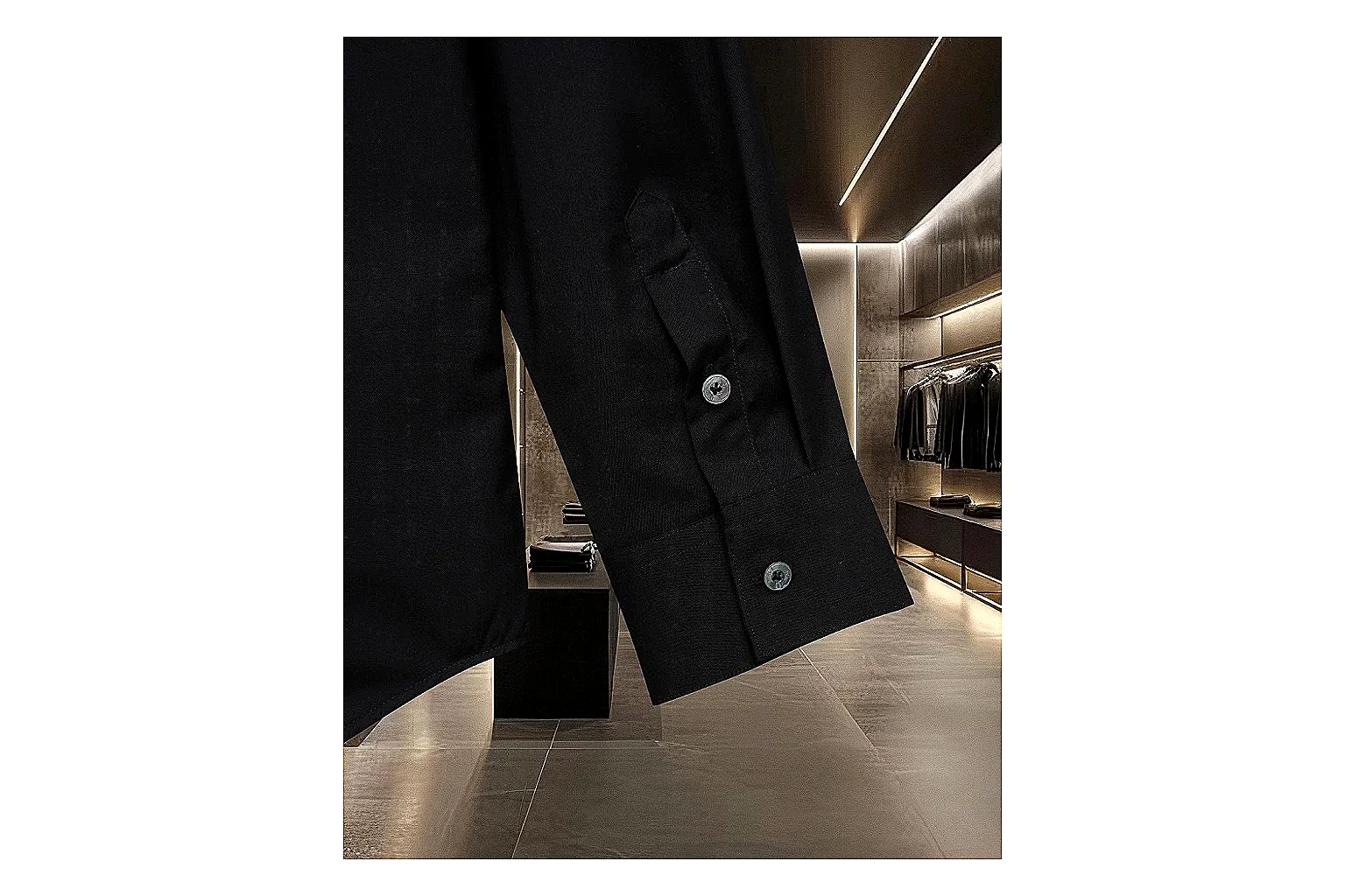 find list Burberry Logo Oxford Shirt Black Blue Shirt product image thumbnail 5