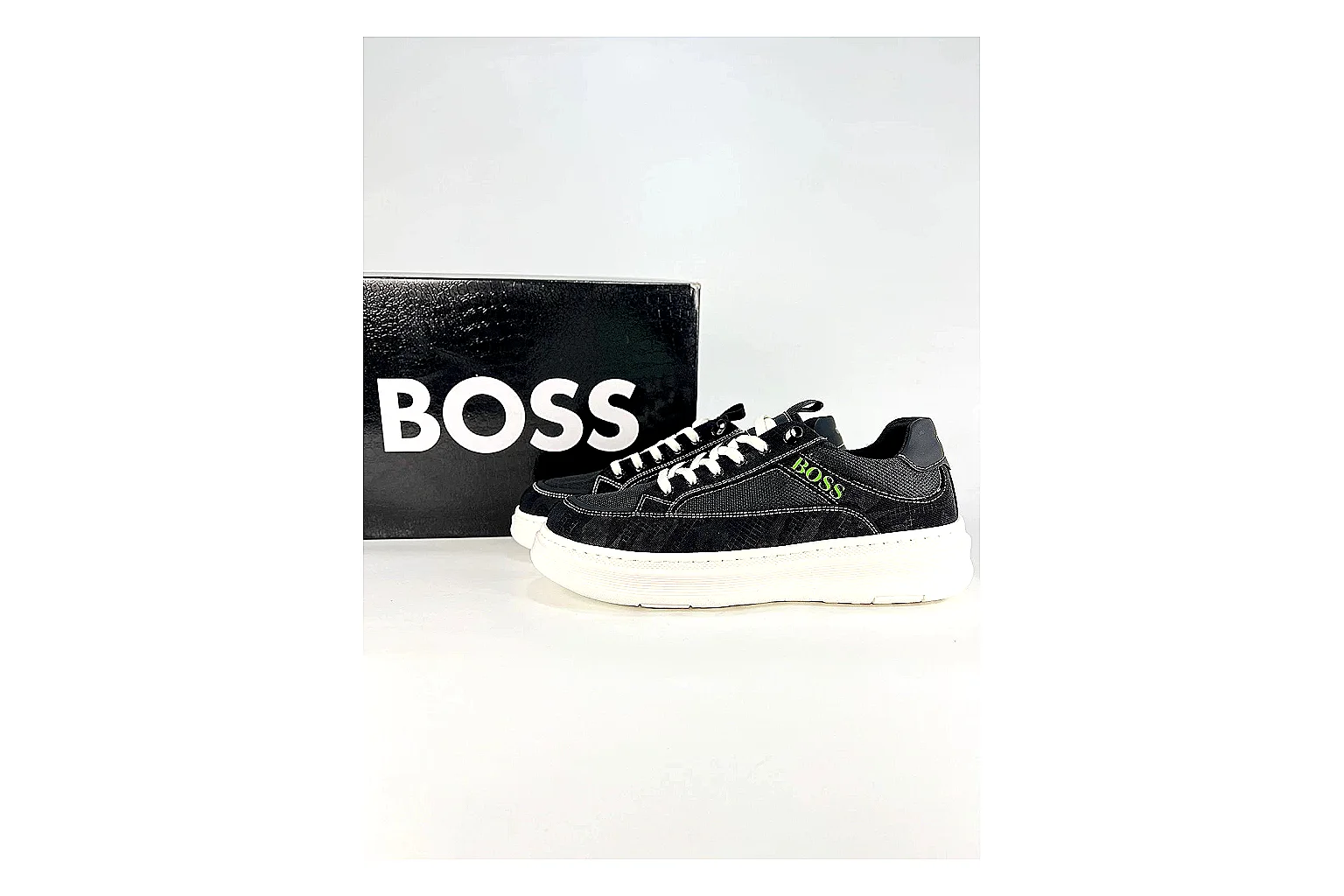 Boss Low Top Black White Product Image