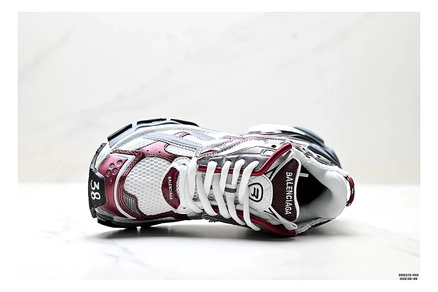 Asics Gel Runner Gray Burgundy Product Image thumbnail 2