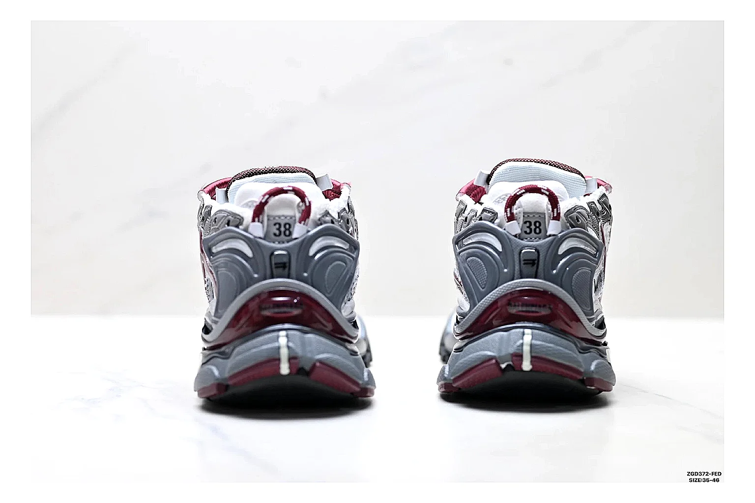 Asics Gel Runner Gray Burgundy Product Image thumbnail 4