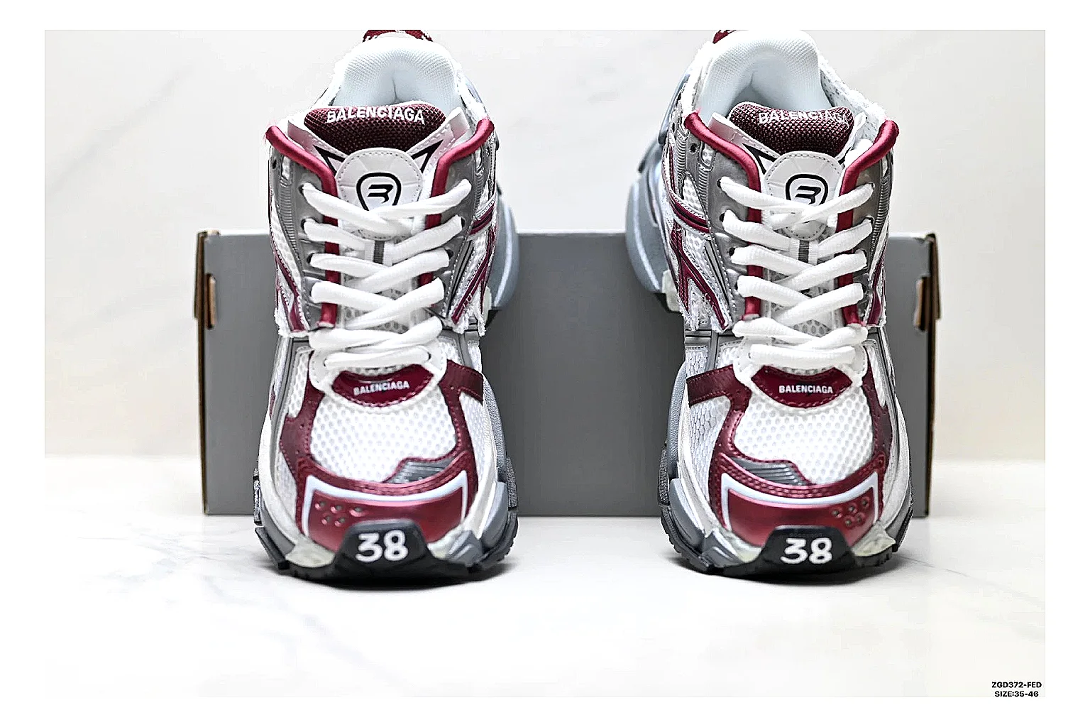 Asics Gel Runner Gray Burgundy Product Image thumbnail 6
