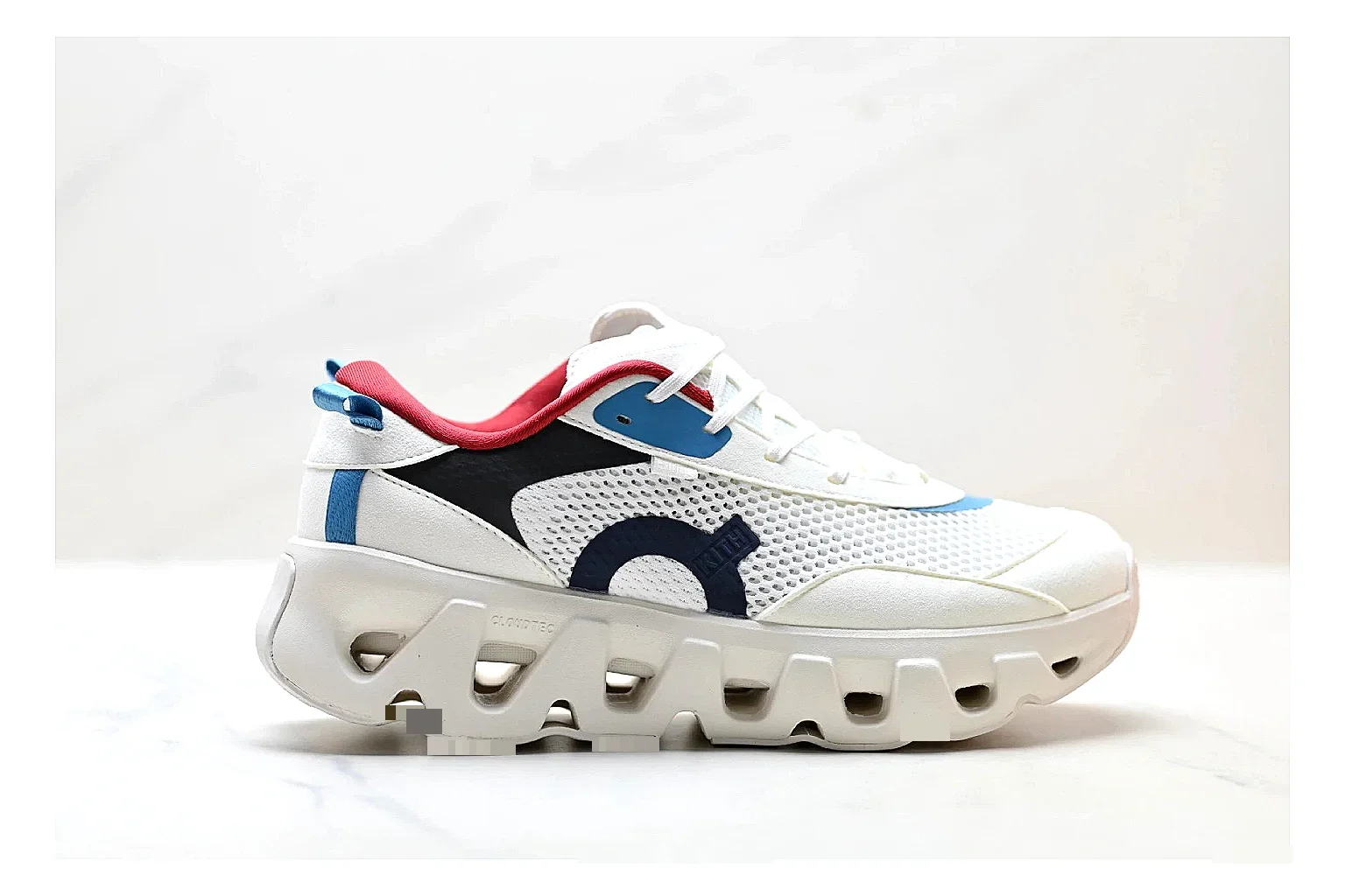 scout dashboard On Cloudswift K-Tech 2 White Blue Red Sneakers product image
