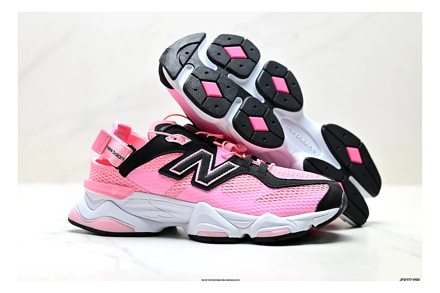 scout dashboard New Balance 9060 Pink Black Sneakers product image thumbnail 6