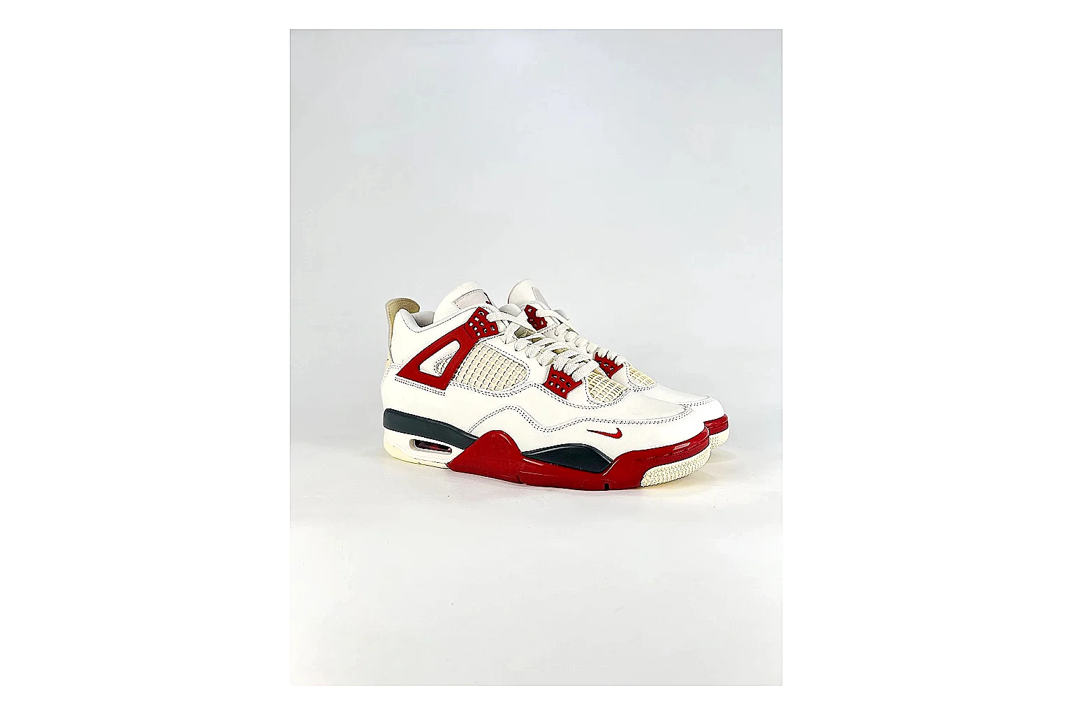 find list Jordan Air Jordan 4 White Red Sneakers product image thumbnail 2