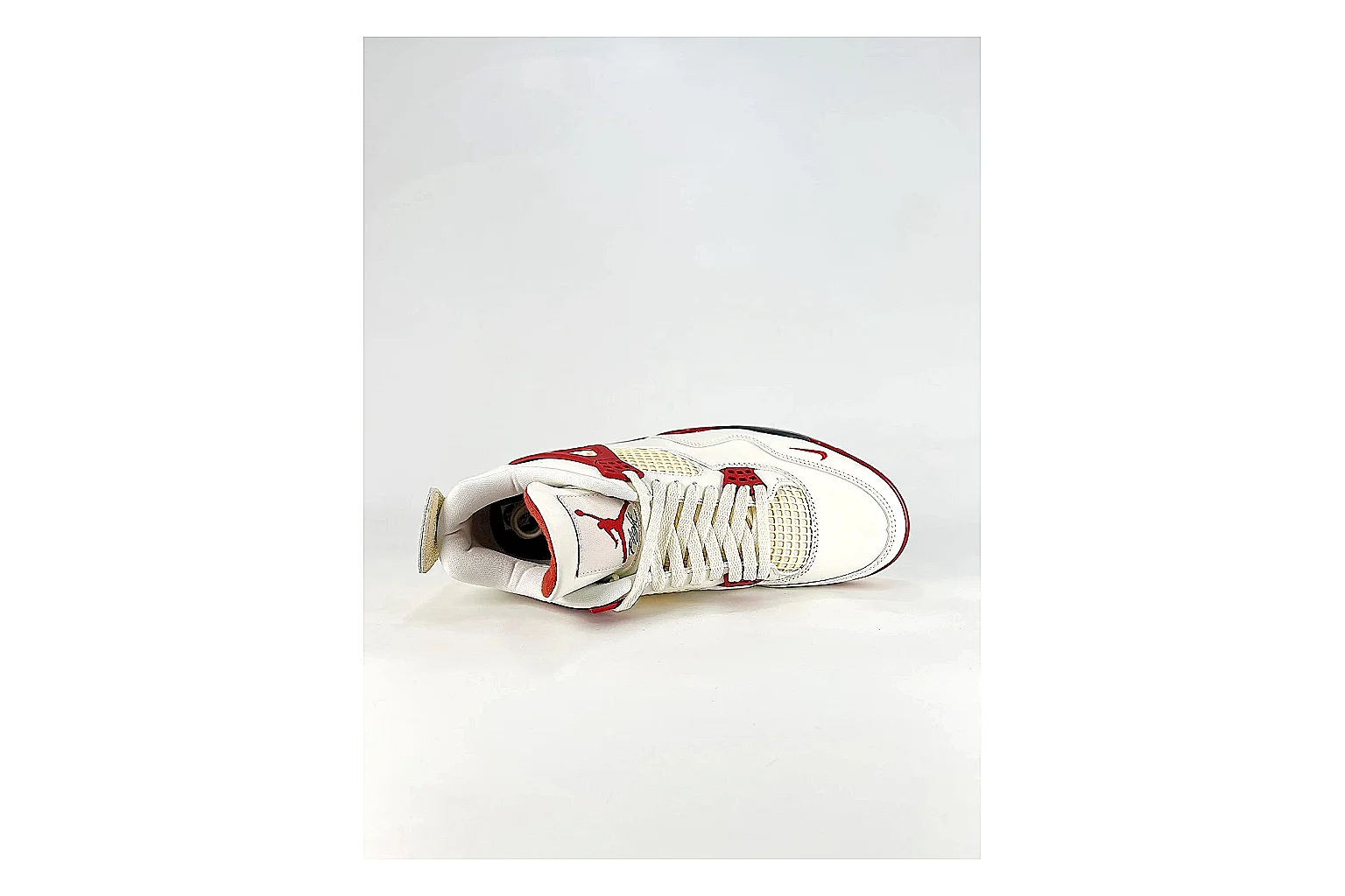 find list Jordan Air Jordan 4 White Red Sneakers product image thumbnail 3
