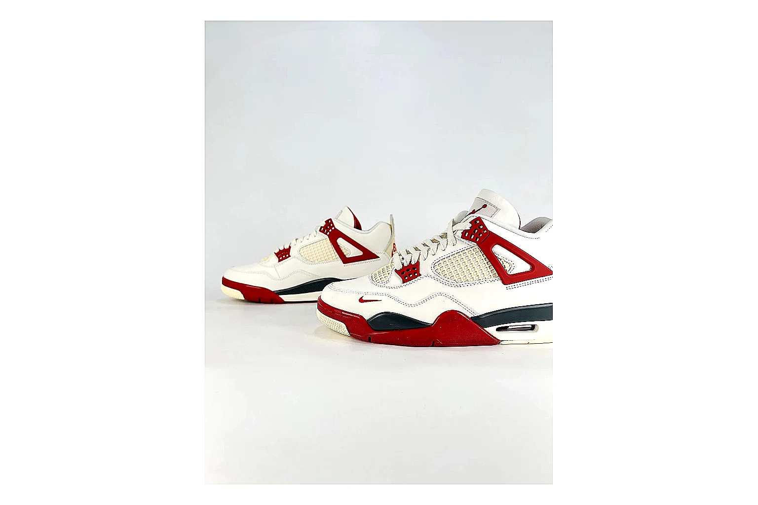 find list Jordan Air Jordan 4 White Red Sneakers product image thumbnail 6