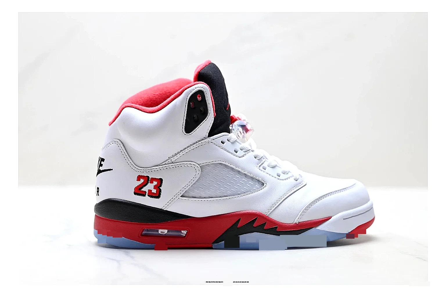 find list Jordan Air Jordan 5 White Red Sneakers product image