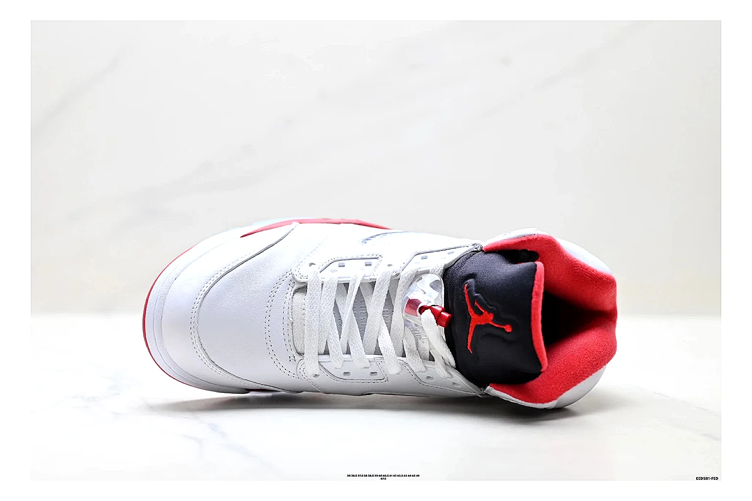 find list Jordan Air Jordan 5 White Red Sneakers product image thumbnail 3