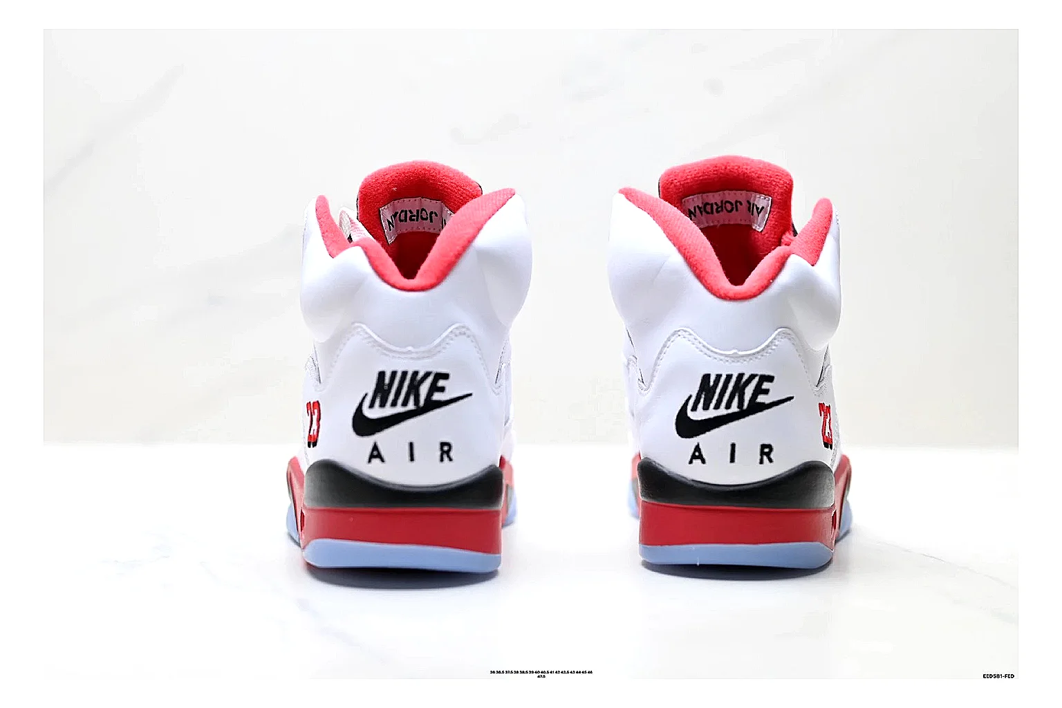 find list Jordan Air Jordan 5 White Red Sneakers product image thumbnail 4