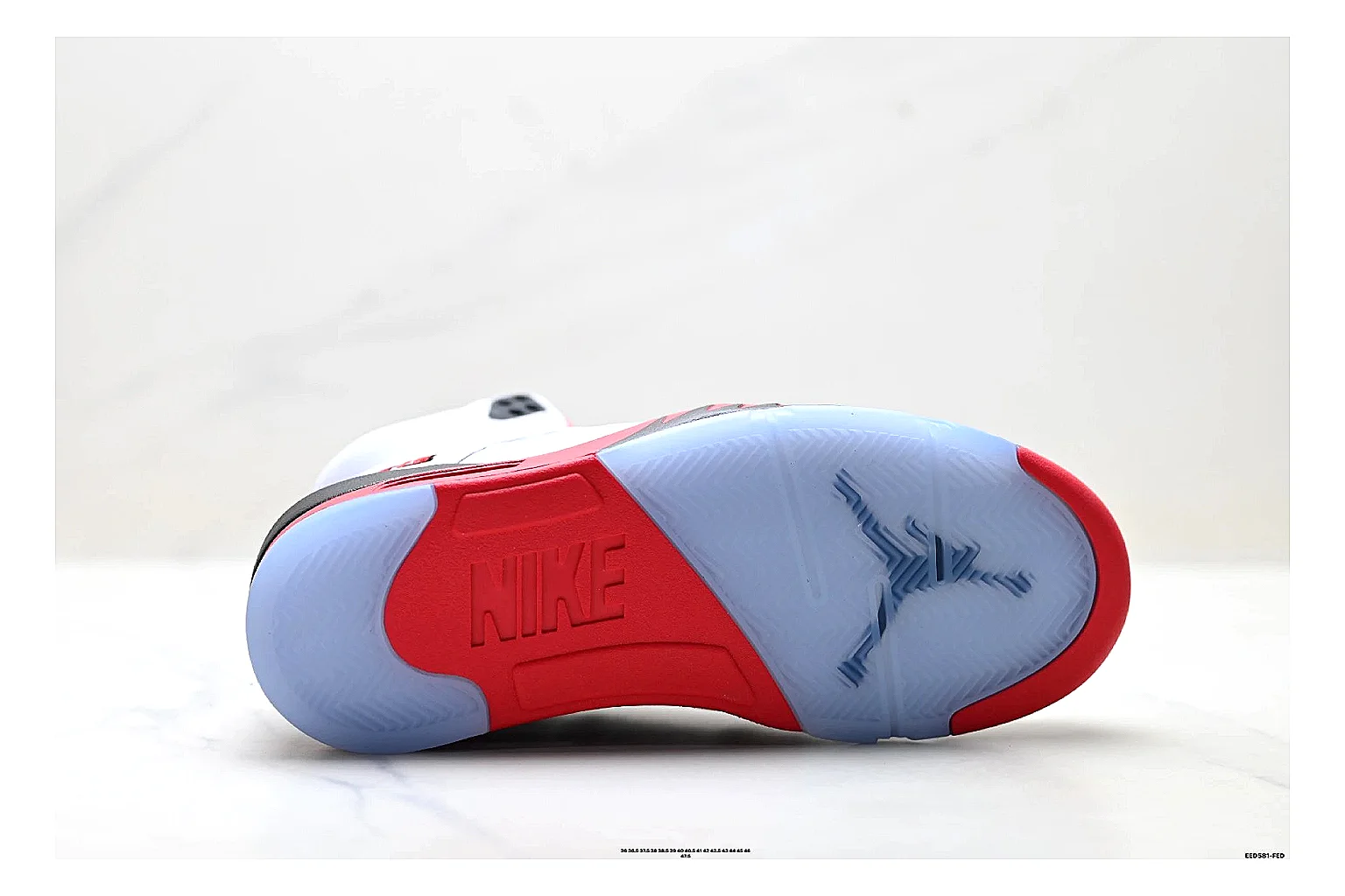 find list Jordan Air Jordan 5 White Red Sneakers product image thumbnail 5