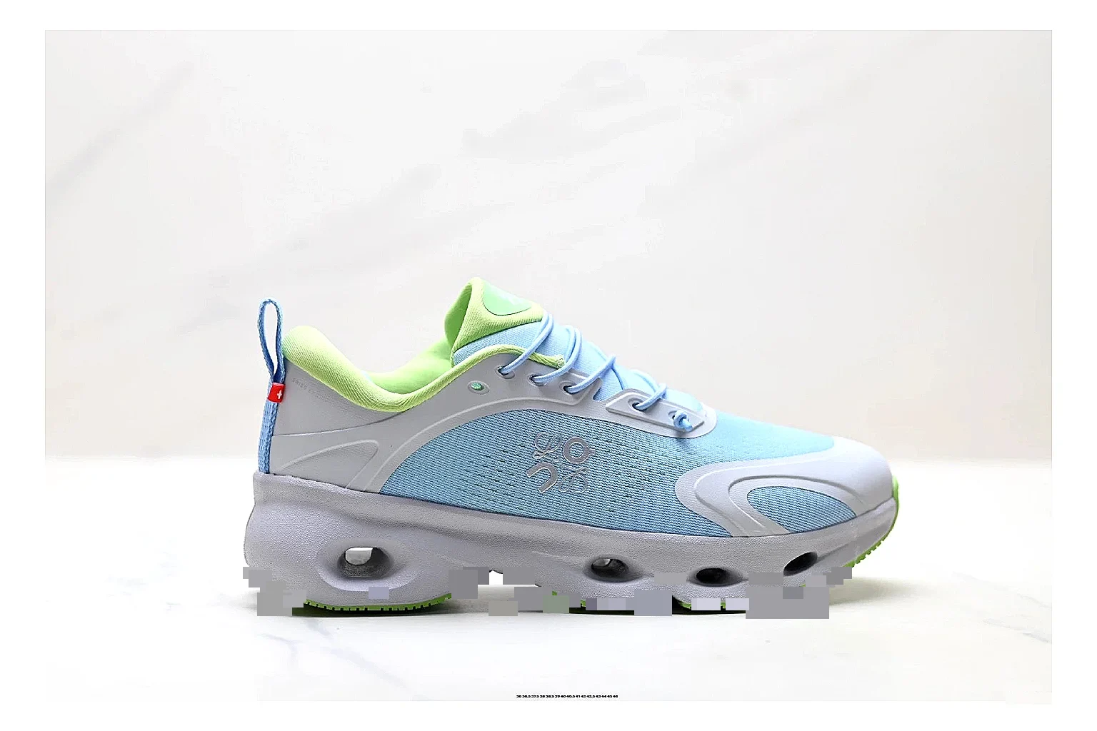 scout dashboard On Cloudsurfer Sky Blue Green Sneakers product image