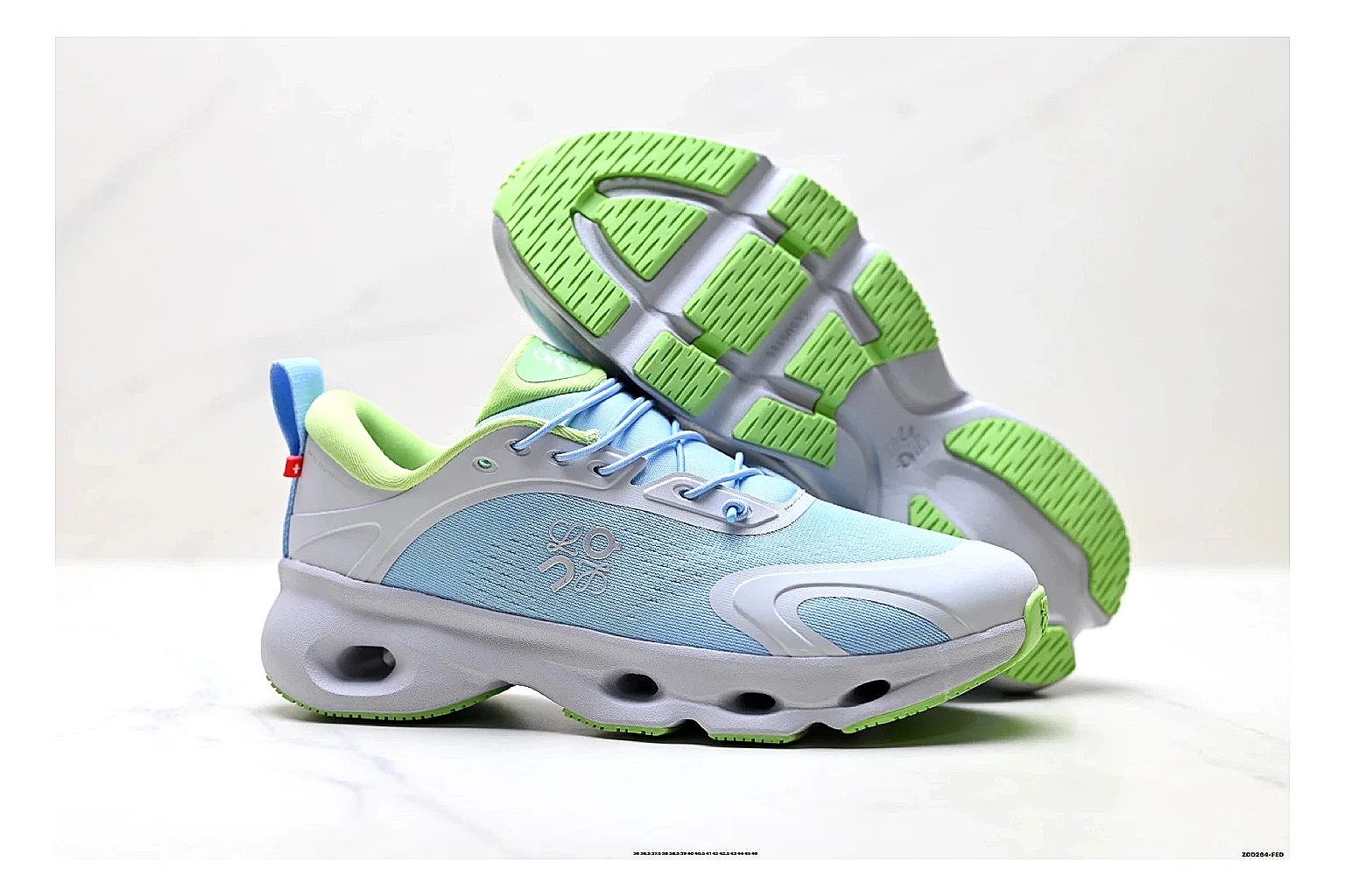 scout dashboard On Cloudsurfer Sky Blue Green Sneakers product image thumbnail 6