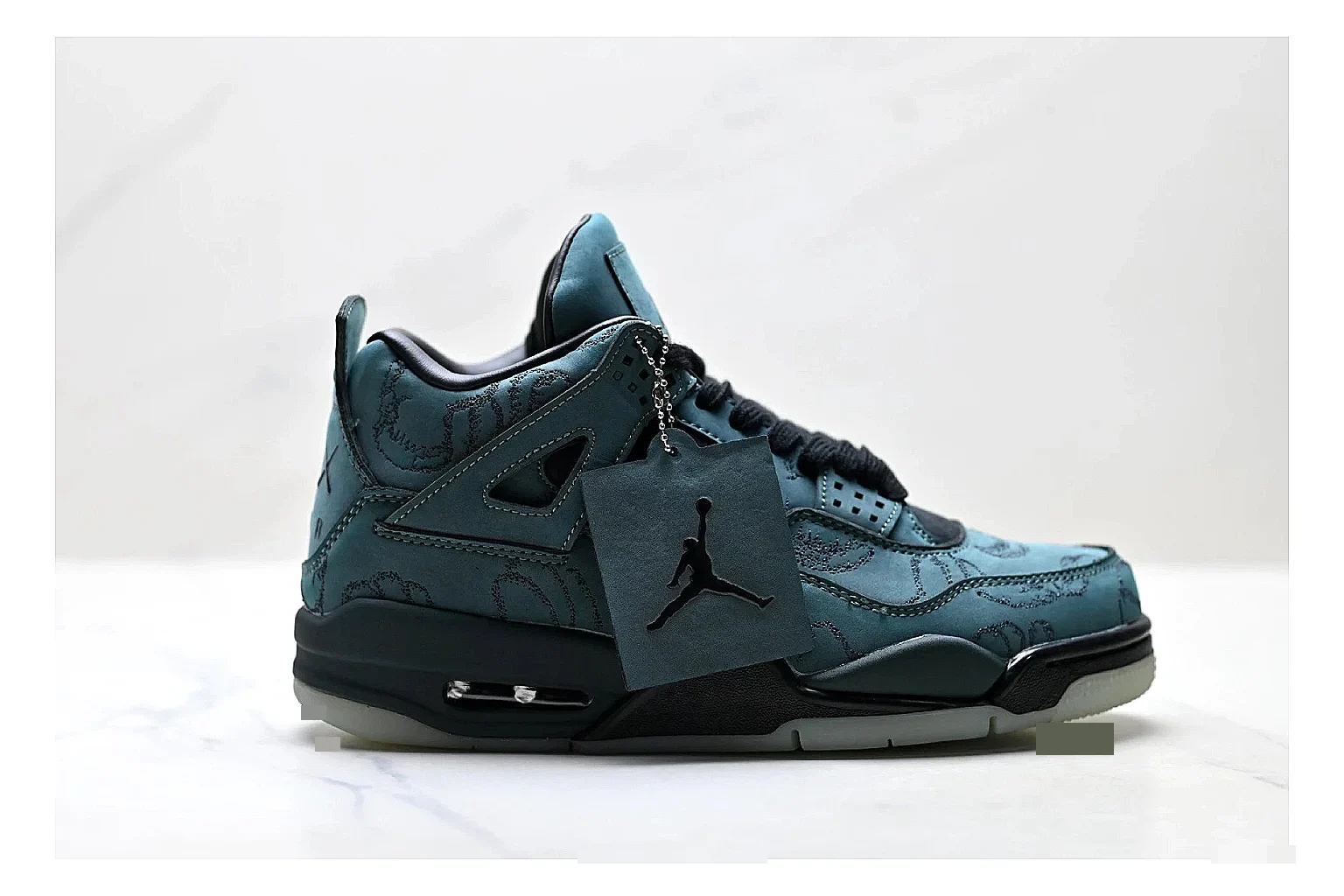 find list Jordan Air Jordan 4 Teal Black Sneakers product image