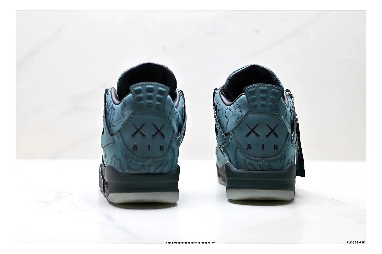 find list Jordan Air Jordan 4 Teal Black Sneakers product image thumbnail 4