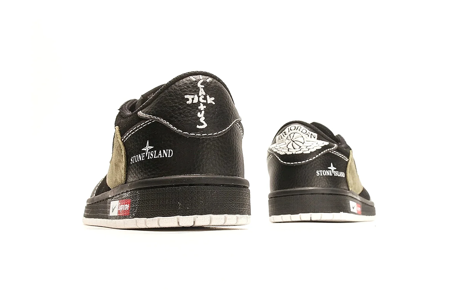 Nike Air Court Connect Black Olive Low Top Sneakers thumbnail 4