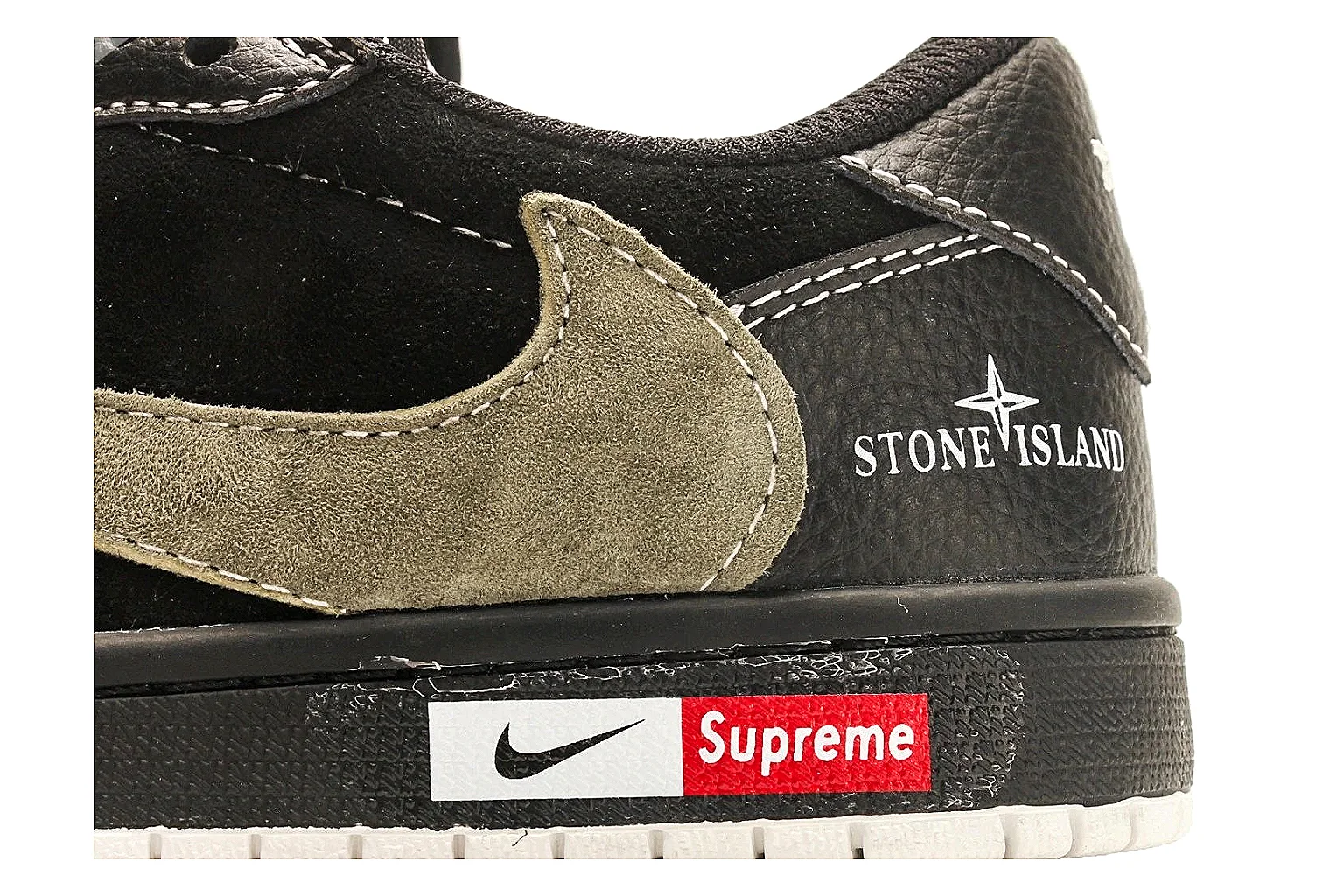 Nike Air Court Connect Black Olive Low Top Sneakers thumbnail 6