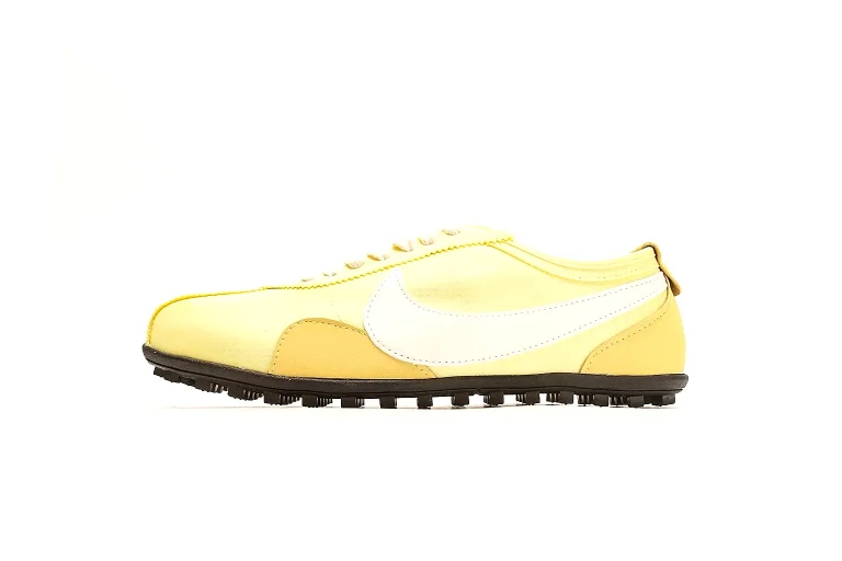 Nike Moon Yellow Retro Running Style Sneakers