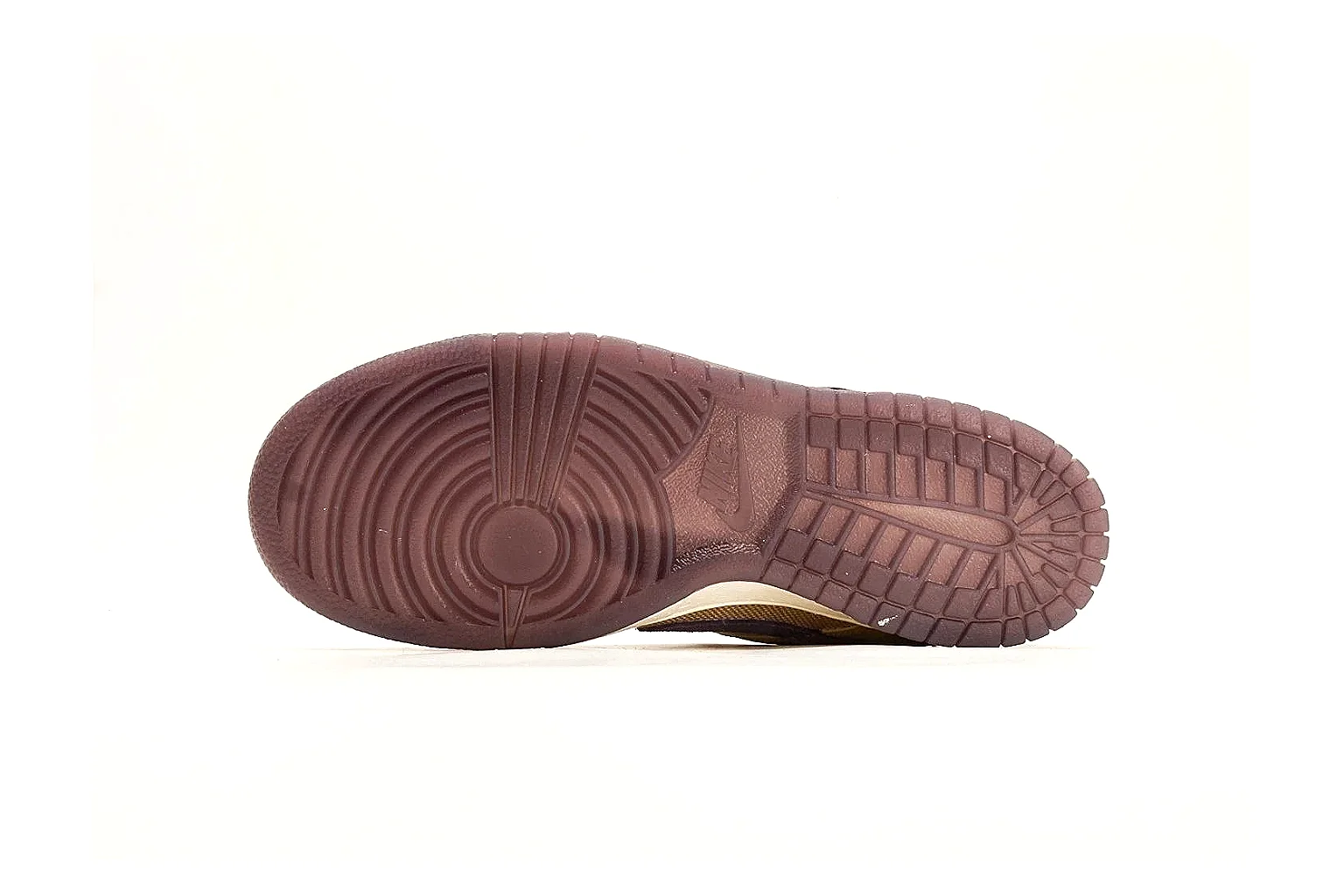 Nike Dunk Low Yellow Purple Leather Sneakers thumbnail 5