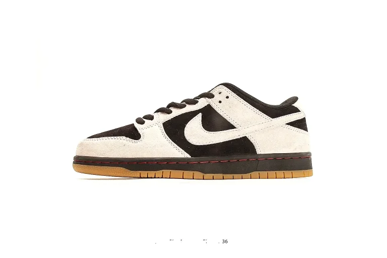 Nike Dunk Low Beige Black Product Image