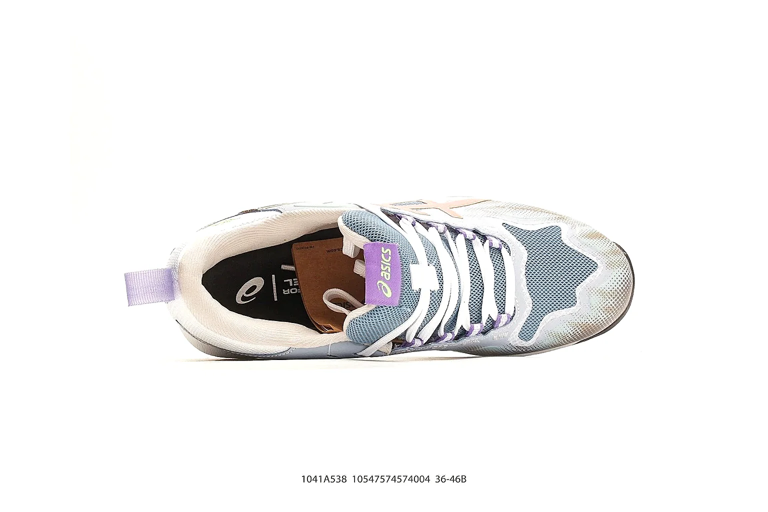 Asics Gel Runner White Blue Orange Product Image thumbnail 3