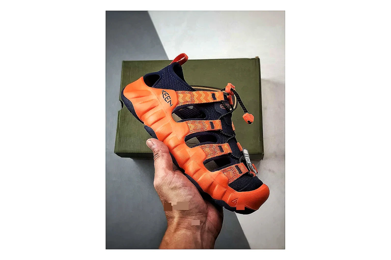 KEEN Jasper Sandal Orange Black Product Image