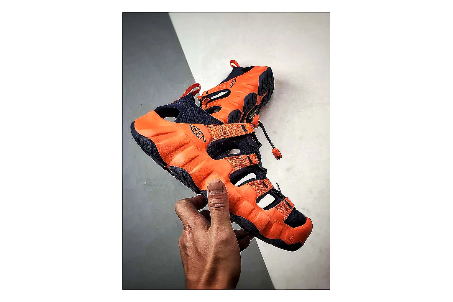 KEEN Jasper Sandal Orange Black Product Image thumbnail 5