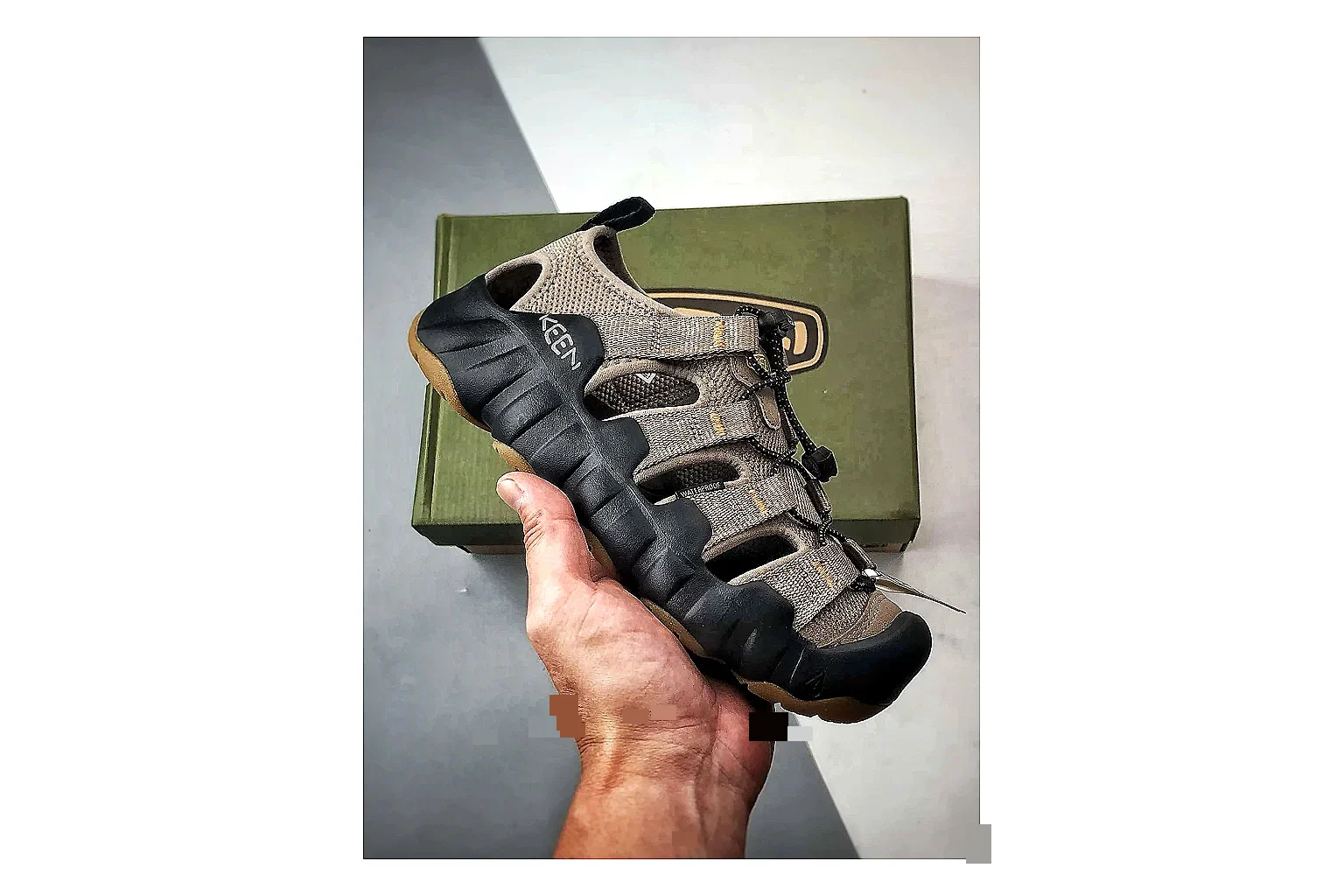 KEEN Jasper Sandal Black Brown Product Image