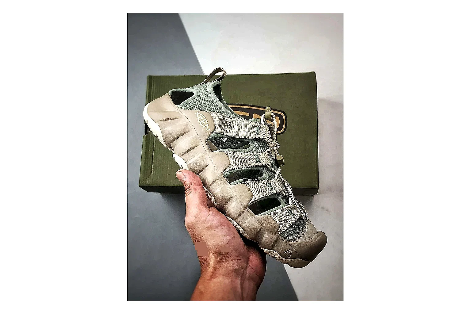 KEEN Jasper Sandal Gray Beige Product Image