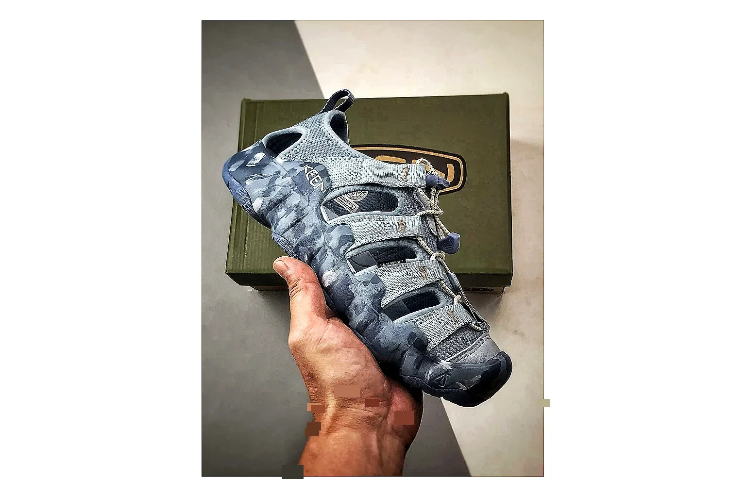 KEEN Jasper Sandal Blue Gray Product Image