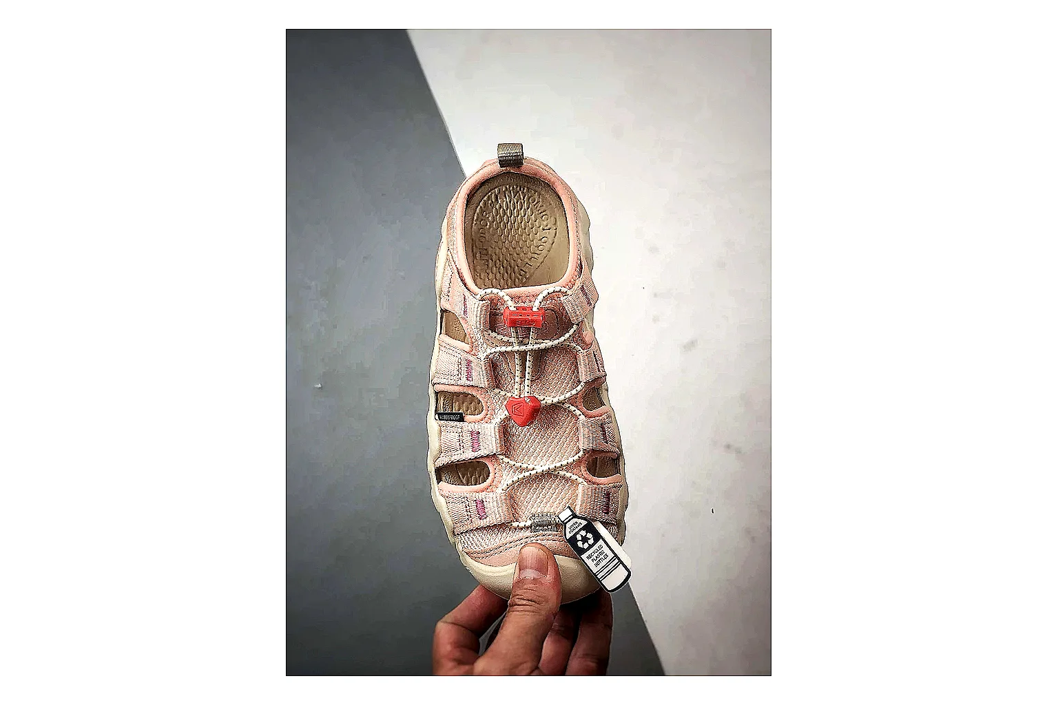 KEEN Jasper Sandal Cream Red Product Image thumbnail 2