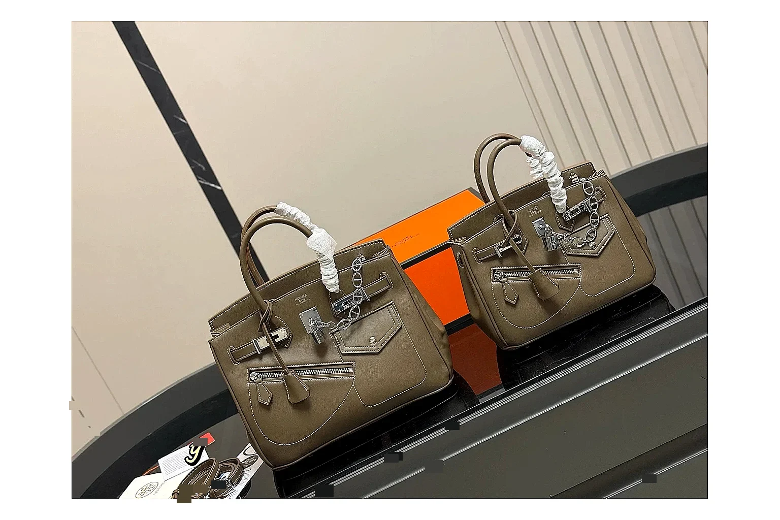 Hermes Birkin Style Olive Product Image