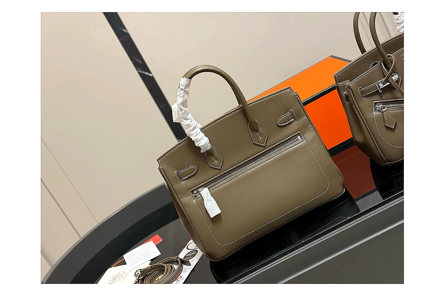 Hermes Birkin Style Olive Product Image thumbnail 6