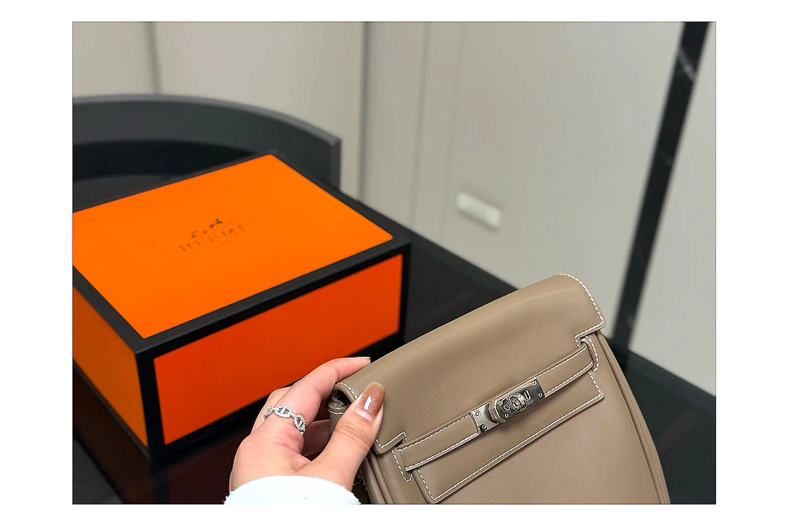 Hermes Kelly Backpack Beige Product Image thumbnail 3