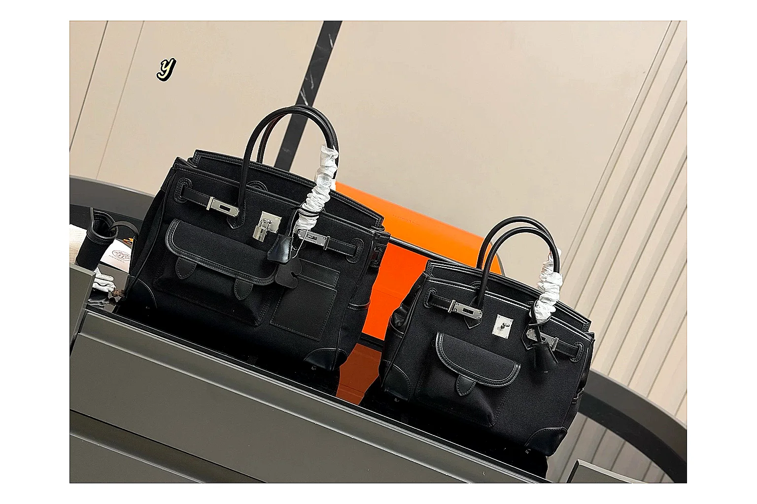 Hermes Birkin Style Black Product Image thumbnail 2
