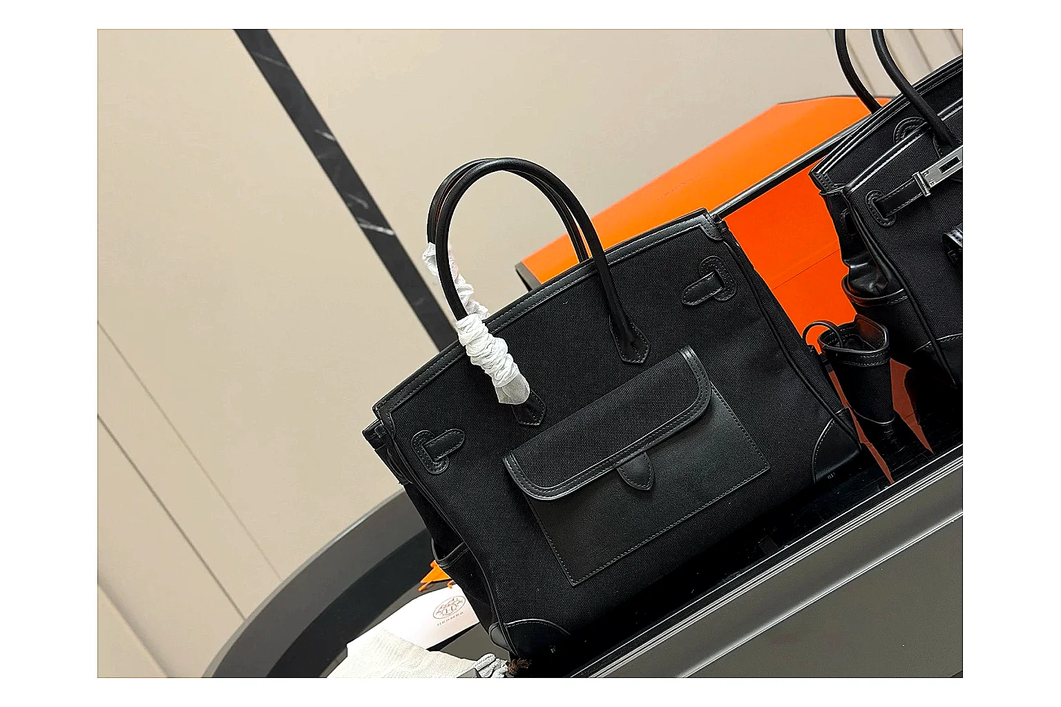 Hermes Birkin Style Black Product Image thumbnail 6