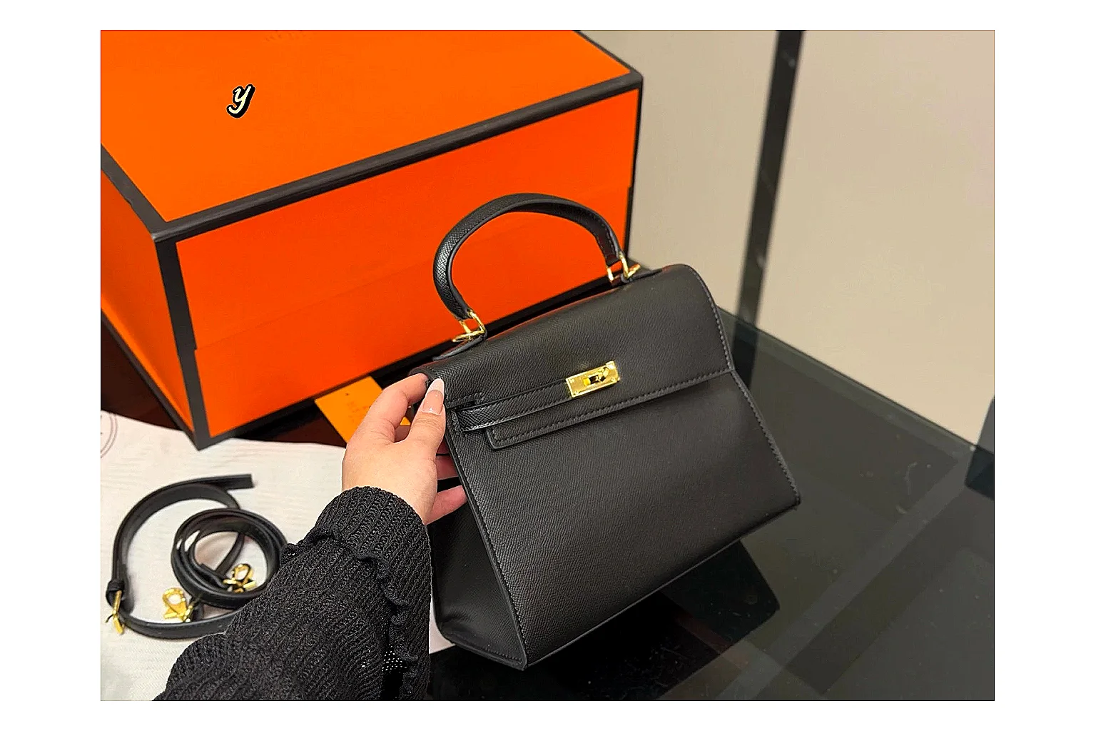 kakobuy find list hermes kelly black mini bag product image thumbnail 3