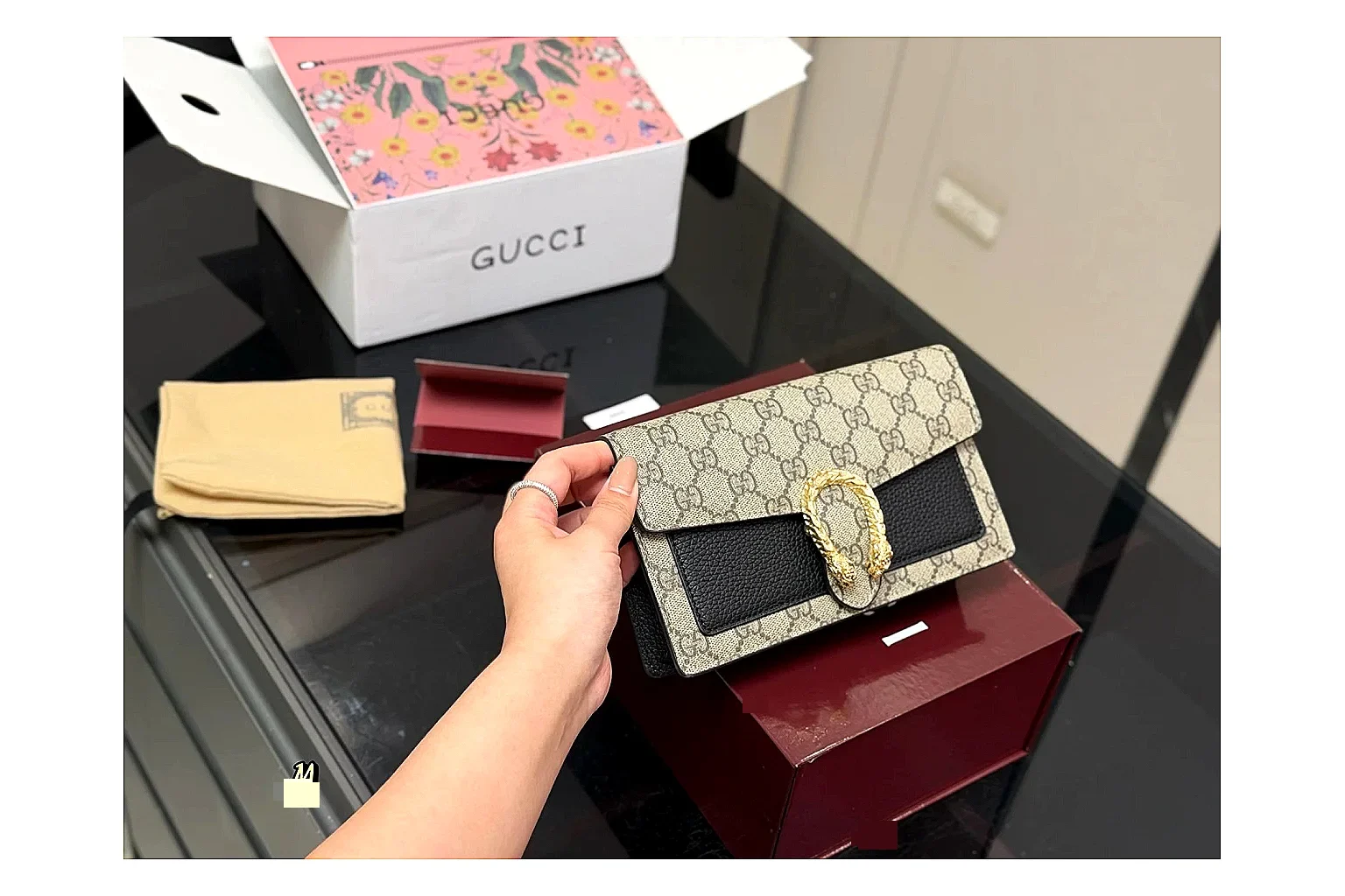 Gucci Wallet Set Beige Multi Product Image