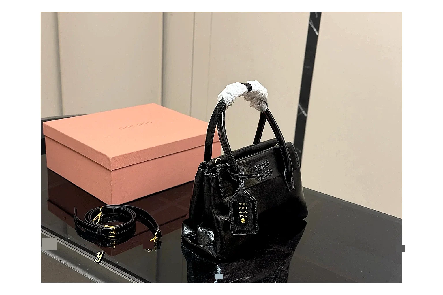 Prada Mini Top Handle Black Product Image