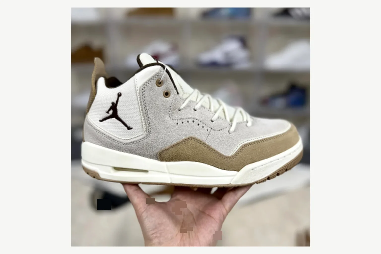Jordan Courtside 23 Brown Cream Mid Top Kakobuy find scout product image