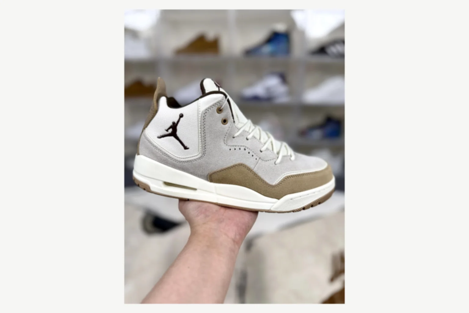 Jordan Courtside 23 Brown Cream Mid Top Kakobuy find scout product image thumbnail 2